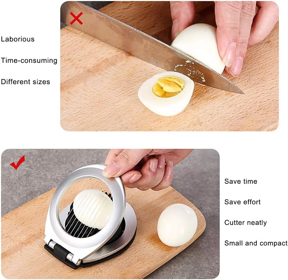 3-in-1 Egg Slicer, Splitter & Wedger