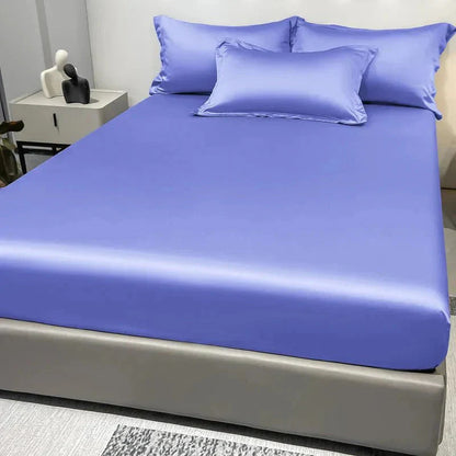100% Cotton Satin Fitted Bed Sheet