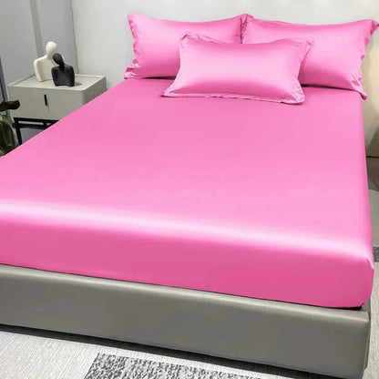 100% Cotton Satin Fitted Bed Sheet