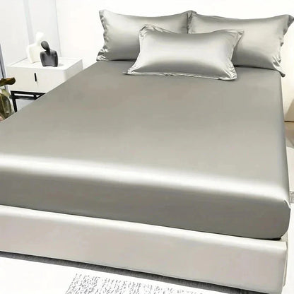 100% Cotton Satin Fitted Bed Sheet