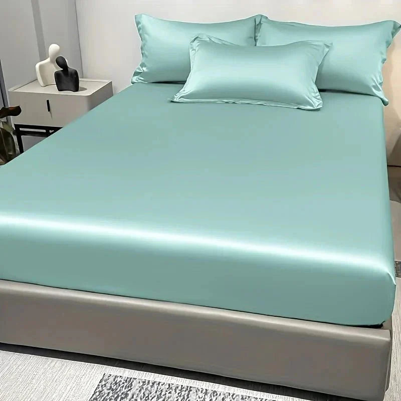 100% Cotton Satin Fitted Bed Sheet