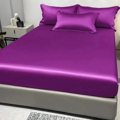 100% Cotton Satin Fitted Bed Sheet
