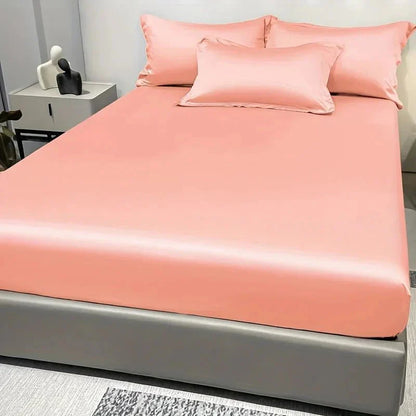100% Cotton Satin Fitted Bed Sheet