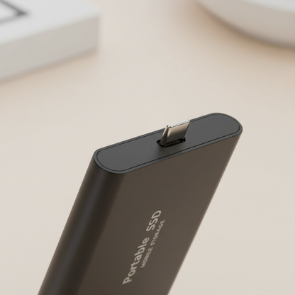 128GB Portable External SSD with USB-C