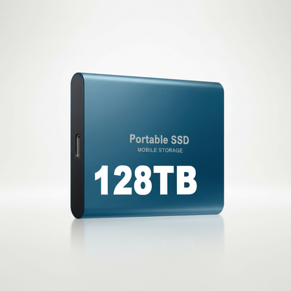 128GB Portable External SSD with USB-C