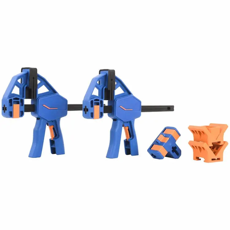 2-Piece One-Hand F-Clamp Set for Secure Clamping