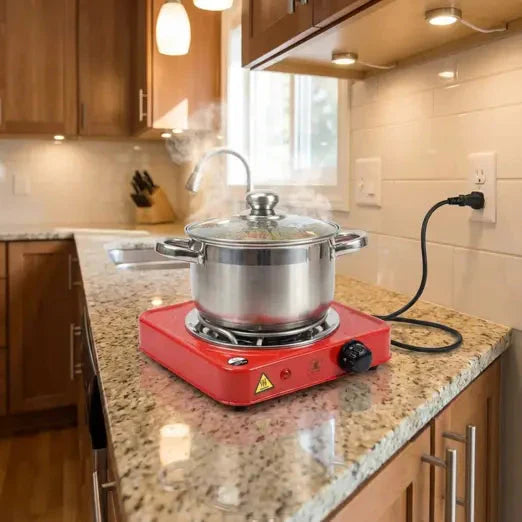 1000W Portable Electric Hot Plate for Kitchen