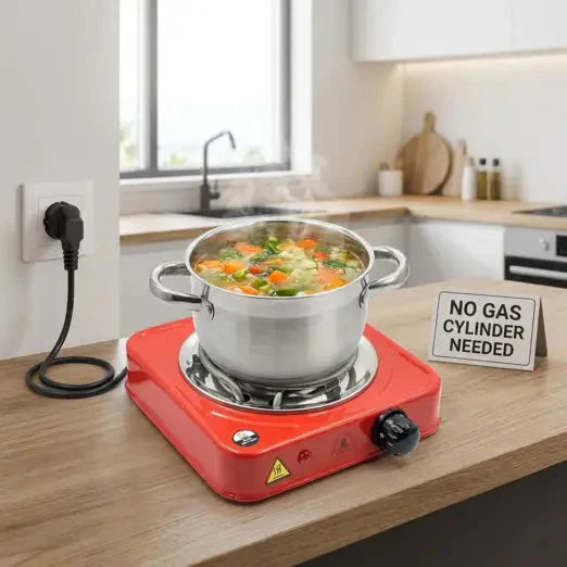 1000W Portable Electric Hot Plate for Kitchen