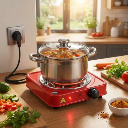 1000W Portable Electric Hot Plate for Kitchen