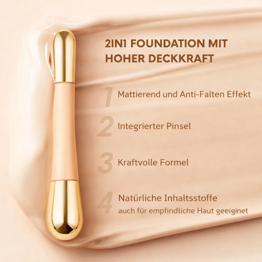 2-in-1 Foundation Stick for Wrinkle-Smoothing Coverage