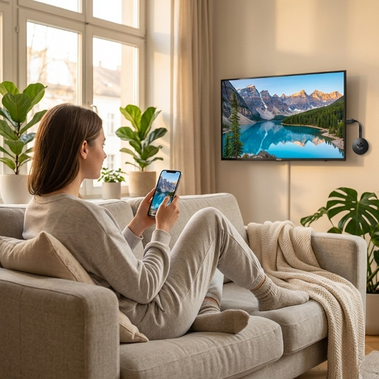 1080p Wireless HDMI Adapter to Stream Phone to TV
