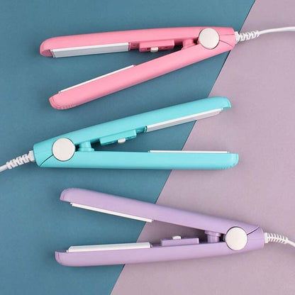 2-in-1 Mini Hair Straightener and Curler - Ceramic