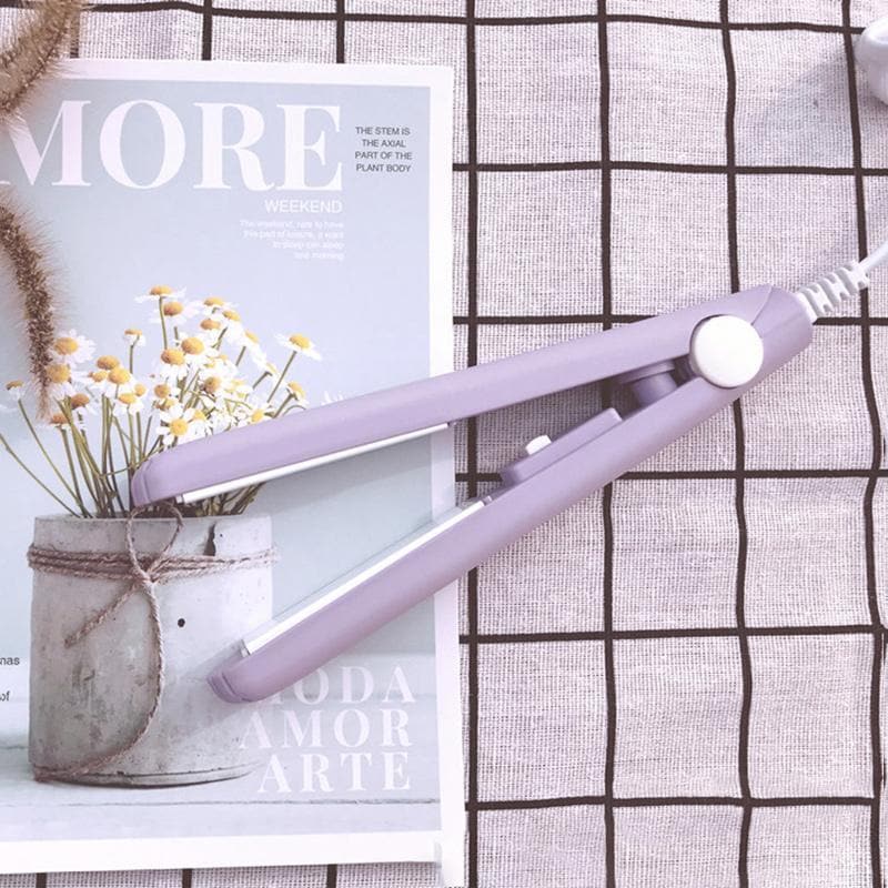 2-in-1 Mini Hair Straightener and Curler - Ceramic