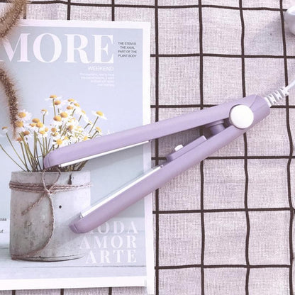 2-in-1 Mini Hair Straightener and Curler - Ceramic