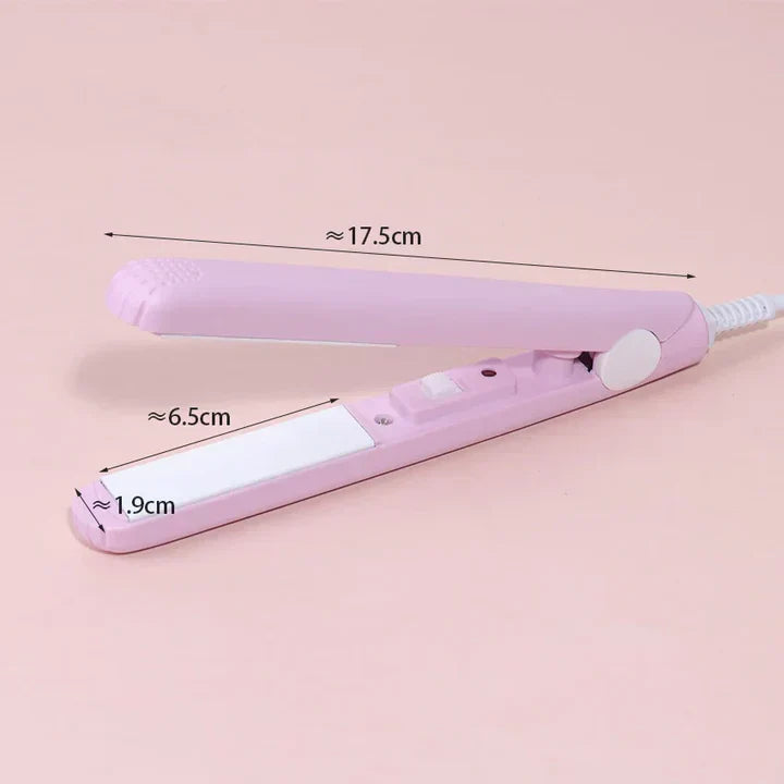 2-in-1 Ceramic Hair Straightener & Mini Curler
