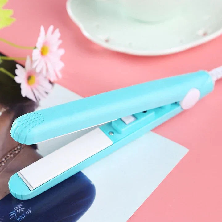 2-in-1 Ceramic Hair Straightener & Mini Curler