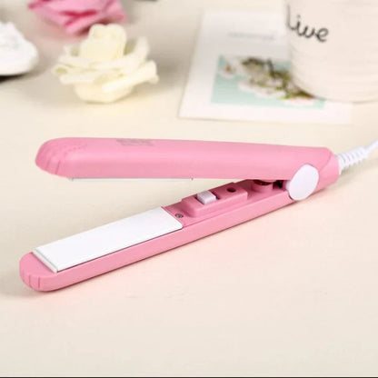 2-in-1 Ceramic Hair Straightener & Mini Curler