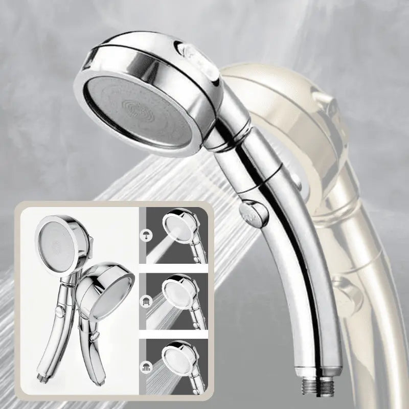 3-in-1 Handheld Shower Head with Water-Saving Spray