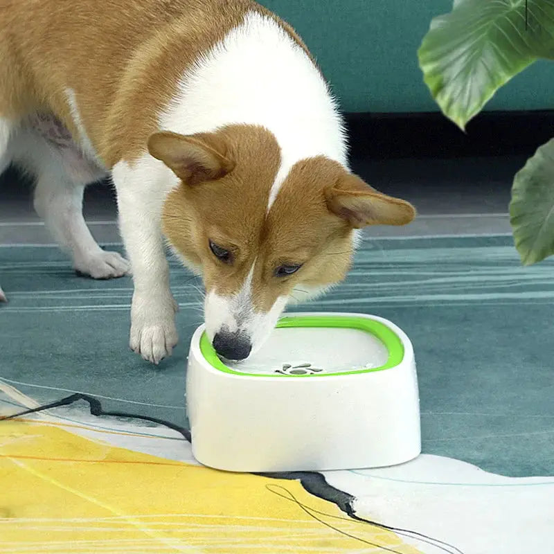 1.5L Splash-Resistant Floating Pet Water Bowl