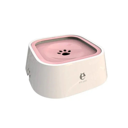 1.5L Splash-Resistant Floating Pet Water Bowl