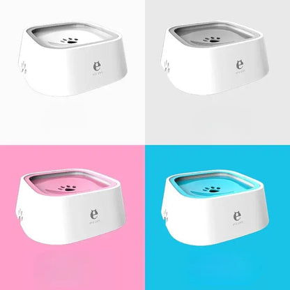 1.5L Splash-Resistant Floating Pet Water Bowl