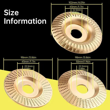 3-Piece Grinding Wheel Set for Woodworking