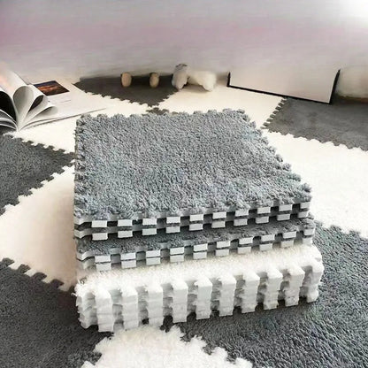 12-Piece Interlocking Foam Floor Mat Set