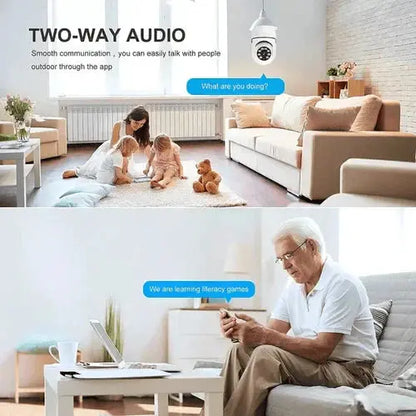 360-Degree Wireless Security Camera with Night Vision