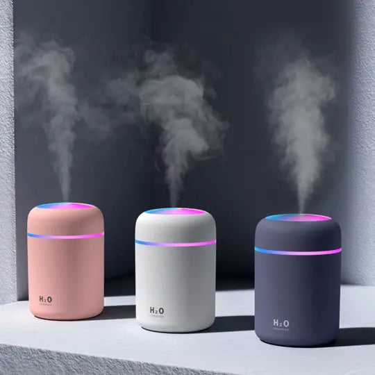 300ml Ultrasonic Humidifier with Colorful Ring Light