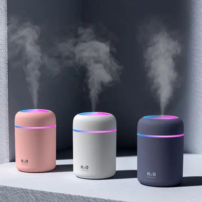 300ml Ultrasonic Humidifier with Colorful Ring Light