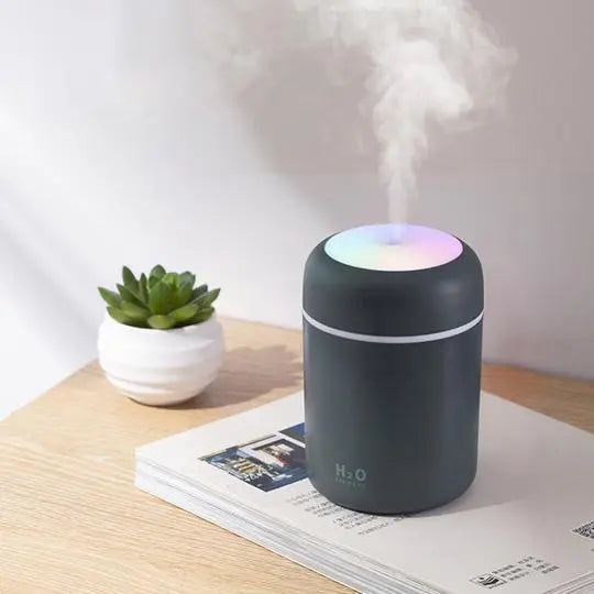 300ml Ultrasonic Humidifier with Colorful Ring Light