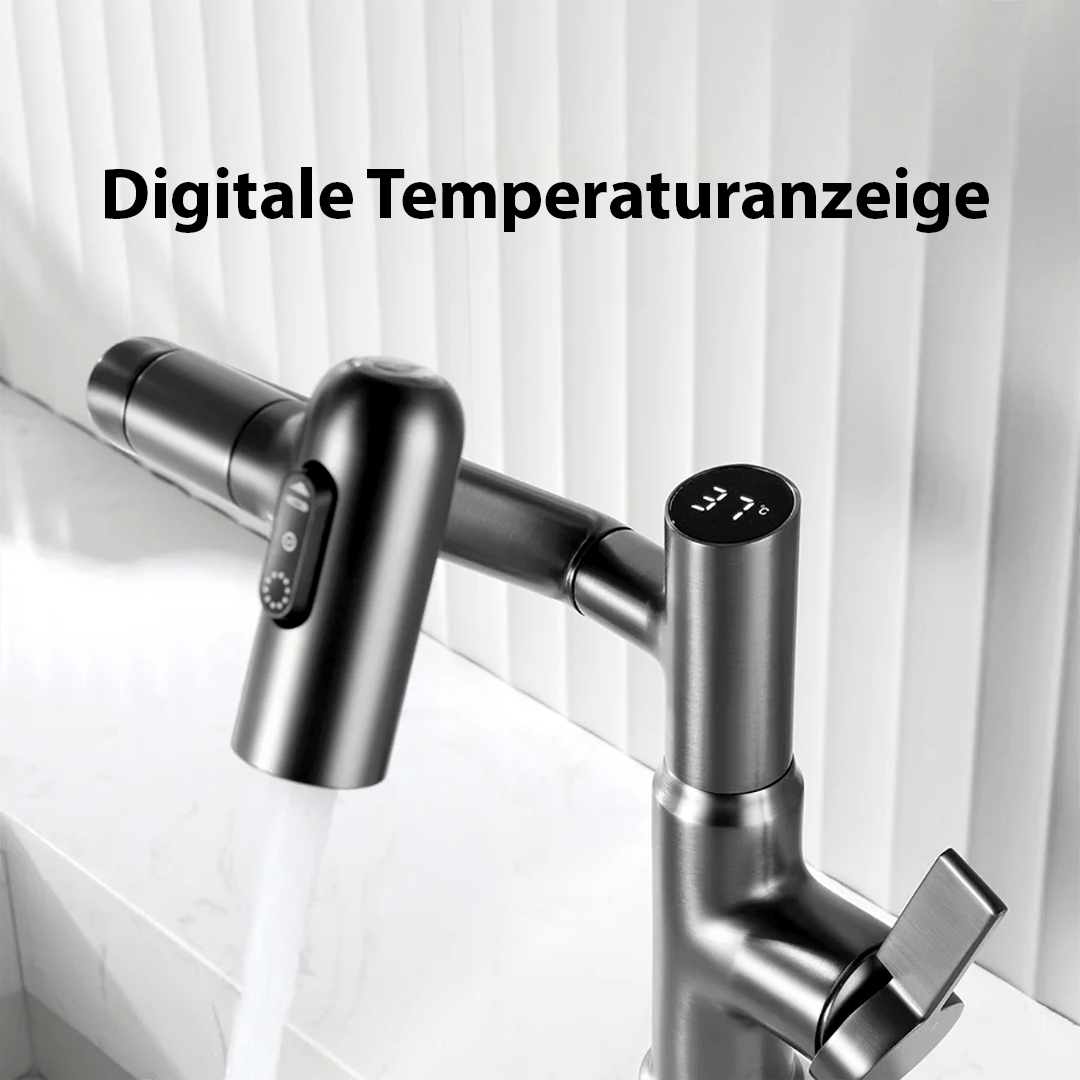 360° Swivel Kitchen Faucet with Temperature Display