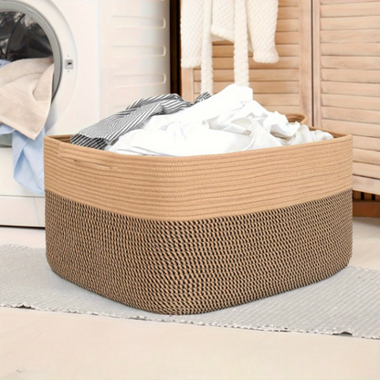 45L Woven Fabric Storage Bin Organizer
