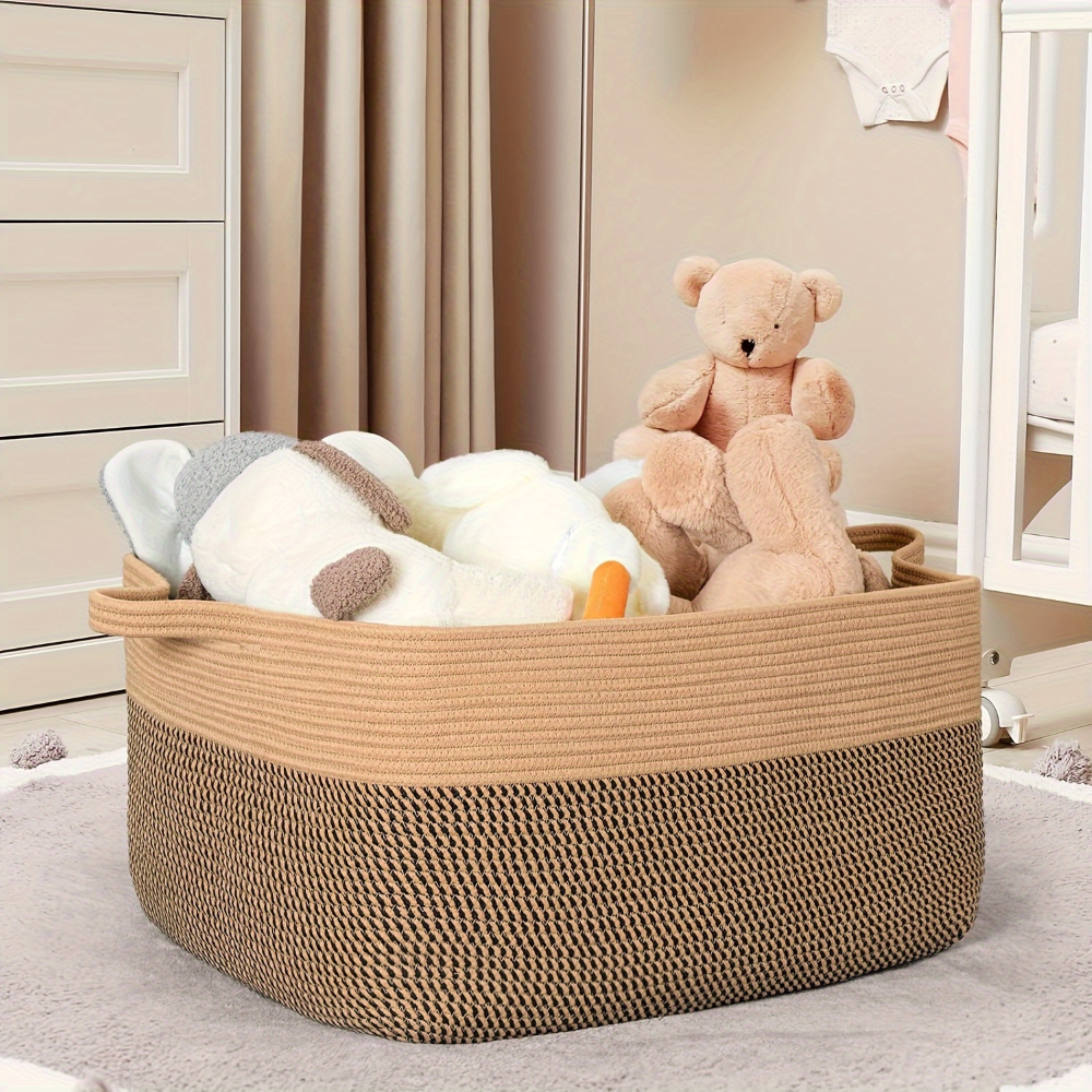 45L Woven Fabric Storage Bin Organizer