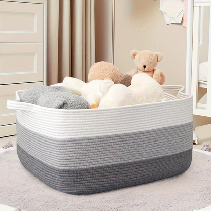 45L Woven Fabric Storage Bin Organizer