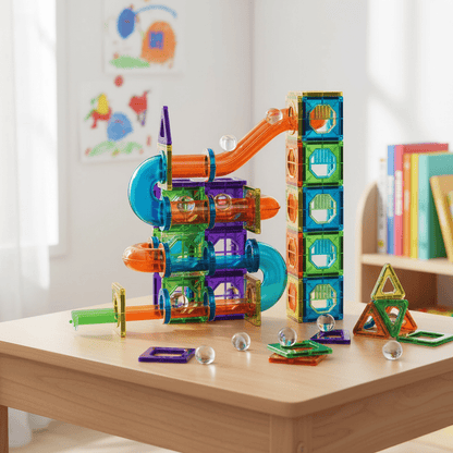 3D Magnetic Construction Set for Kids