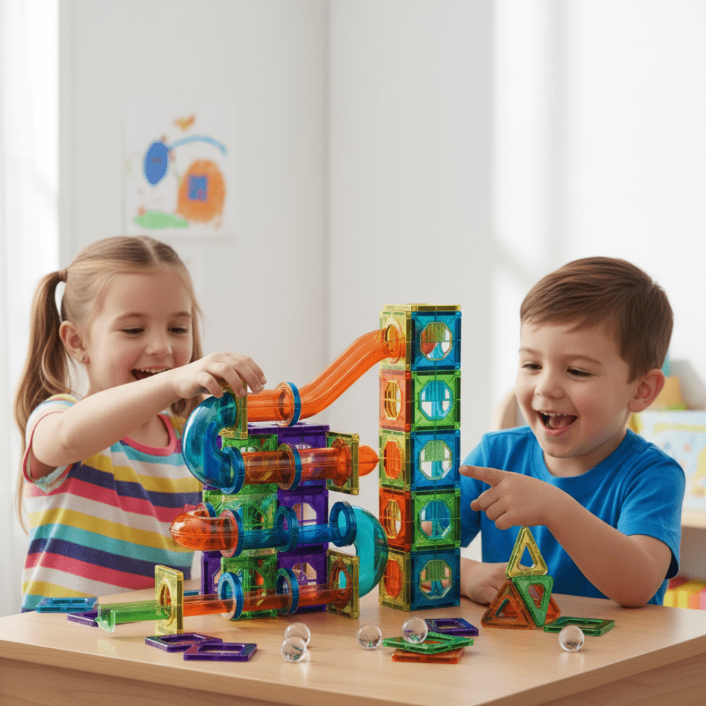 3D Magnetic Construction Set for Kids