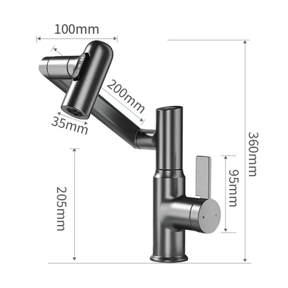 360° Smart Faucet with LED Temperature Display