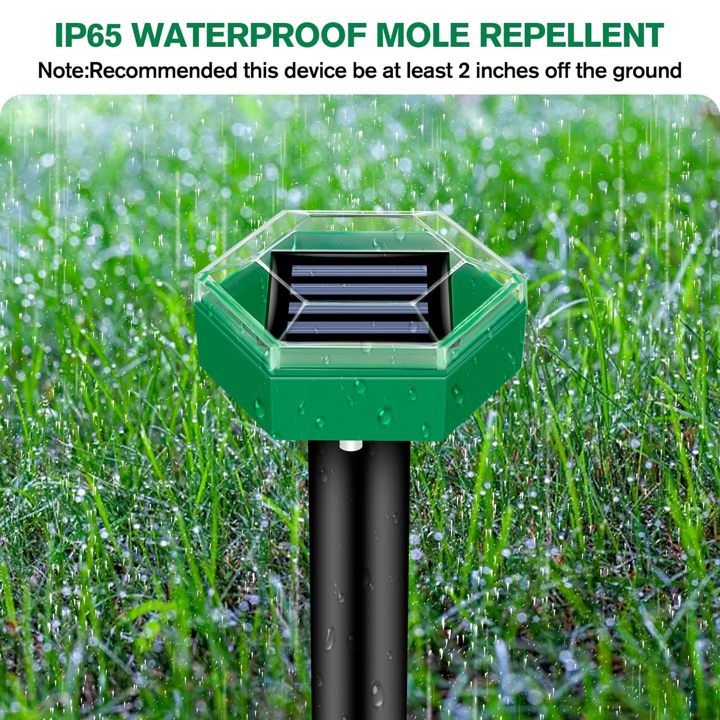 Solar Ultrasonic Mole Repeller (4-Pack)