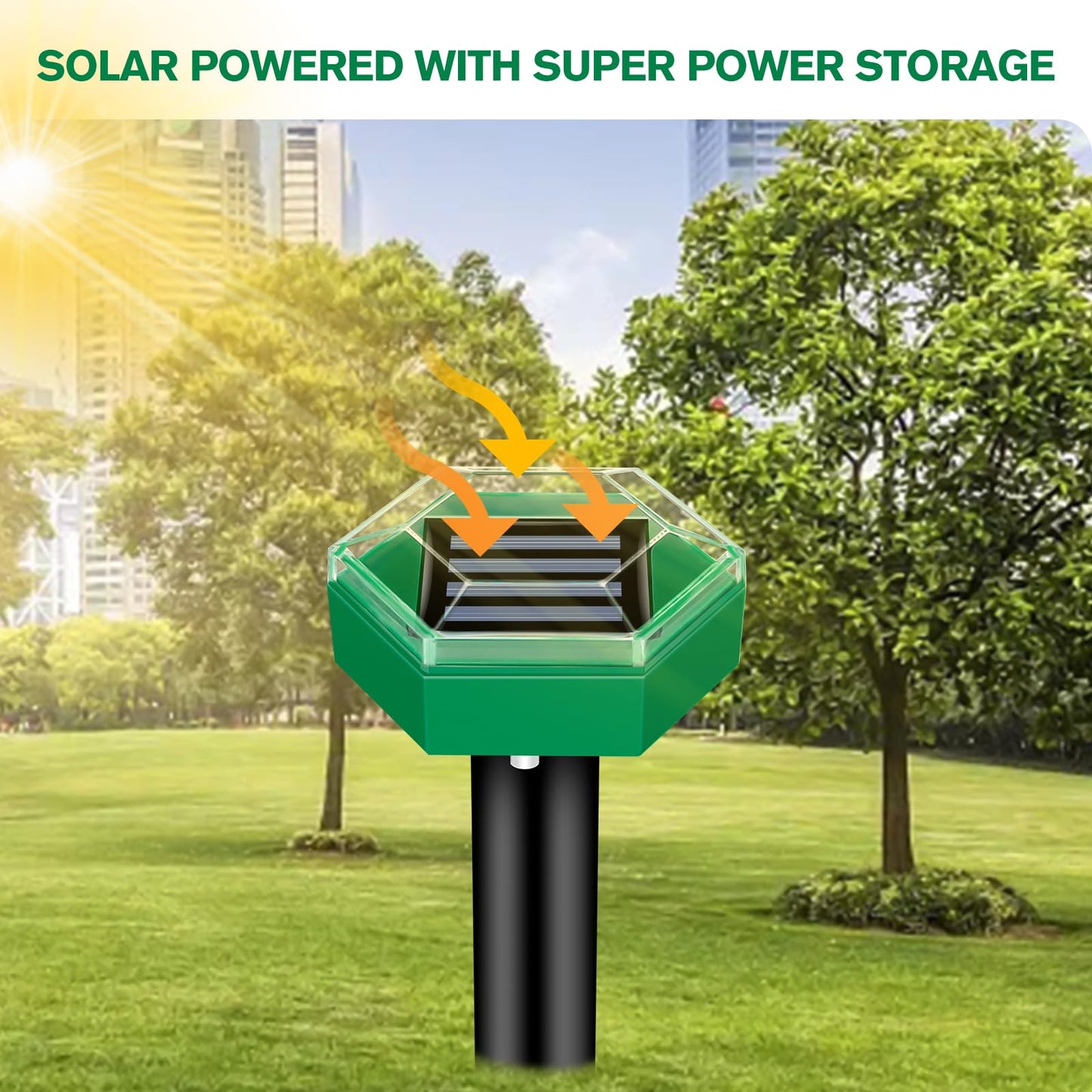 Solar Ultrasonic Mole Repeller (4-Pack)