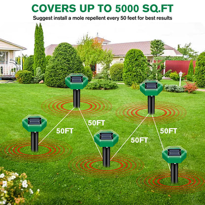 Solar Ultrasonic Mole Repeller (4-Pack)