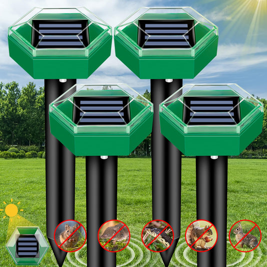 Solar Ultrasonic Mole Repeller (4-Pack)