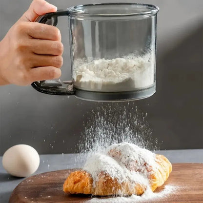 250ml Flour Sifter with Squeeze Handle and Measuring Marks
