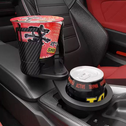 360-Degree Rotating Car Cup Holder for Two Drinks