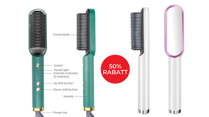 2-in-1 Nano-Titanium Hair Straightener Brush