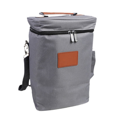 Insulated 4-Bottle Wine Cooler Tote Bag