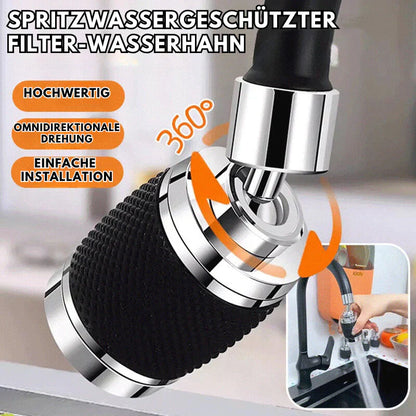 360-Degree Swivel Faucet - Splash-Proof Sink Tap
