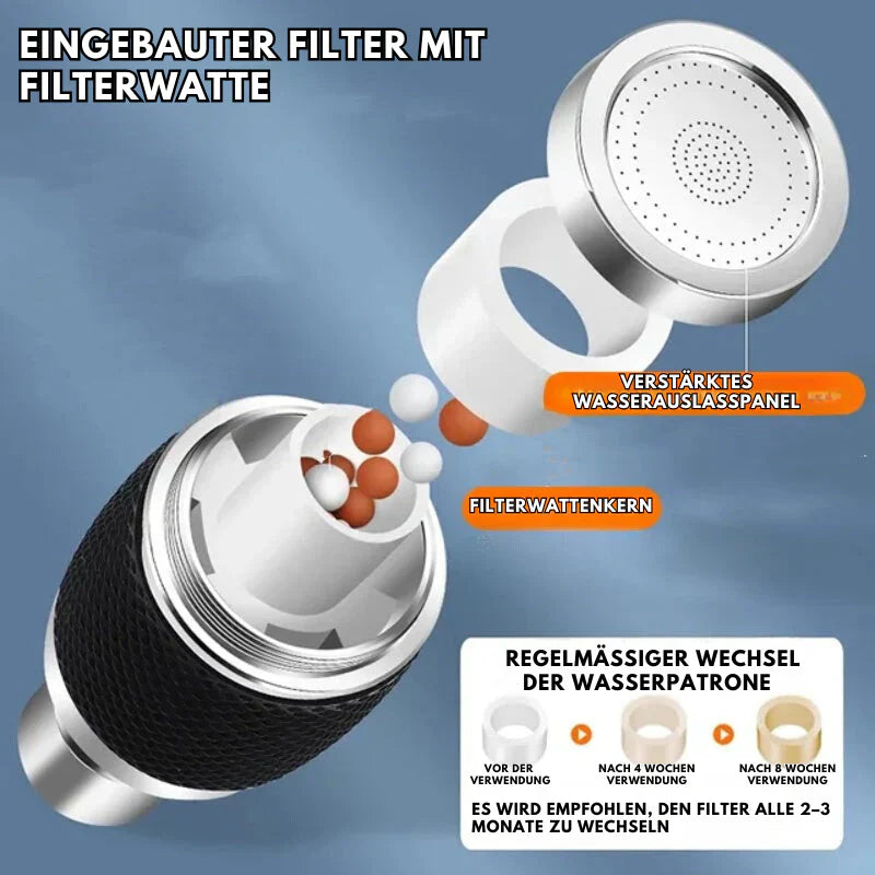 360-Degree Swivel Faucet - Splash-Proof Sink Tap