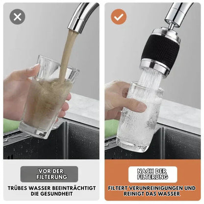 360-Degree Swivel Faucet - Splash-Proof Sink Tap