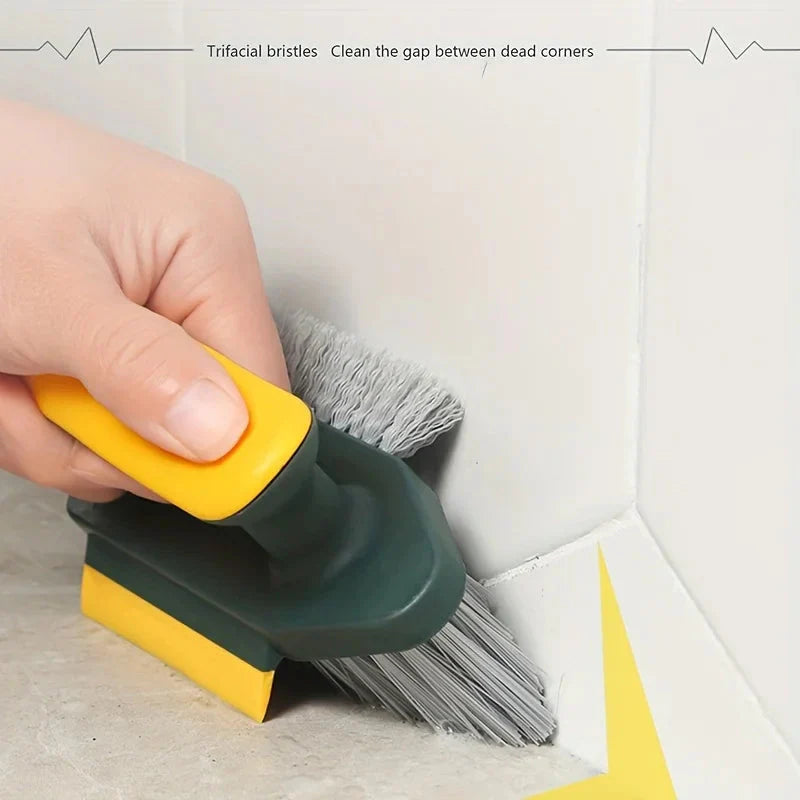 4-in-1 Tile, Grout & Glass Cleaning Brush Set of 2